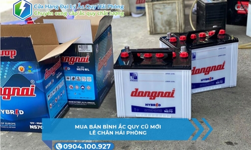 Mua bán bình ắc quy cũ mới Lê Chân Hải phòng