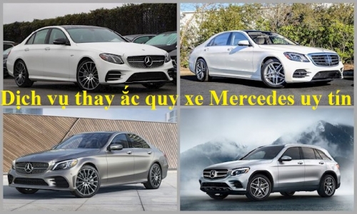 Thay bình ắc quy xe Mercedes e250 tại hải phòng